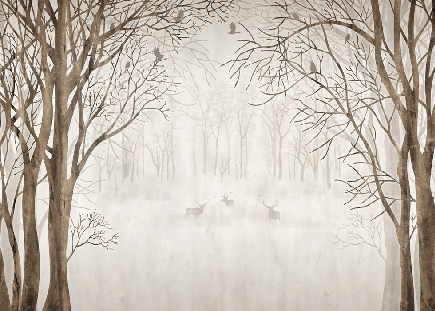 Custom forest wallpaper welcome to the woods