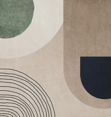 Geometric sketch arch wallpaper