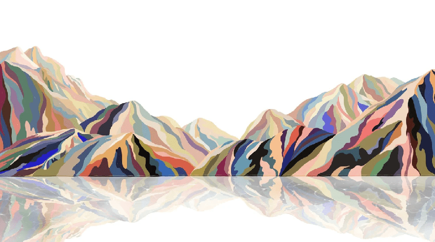 Annecy arty color wallpaper