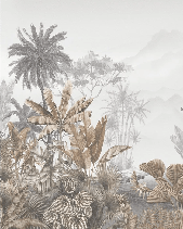 Tropical sepia wallpaper