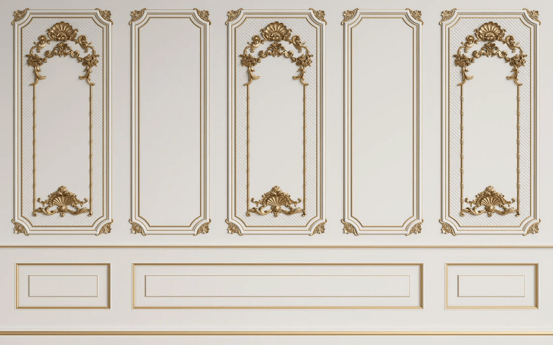 Haussmannian Paris Trompe l'oeil wallpaper