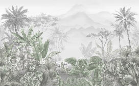 Green tropical trend wallpaper