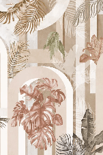 Sepia arch pattern wallpaper