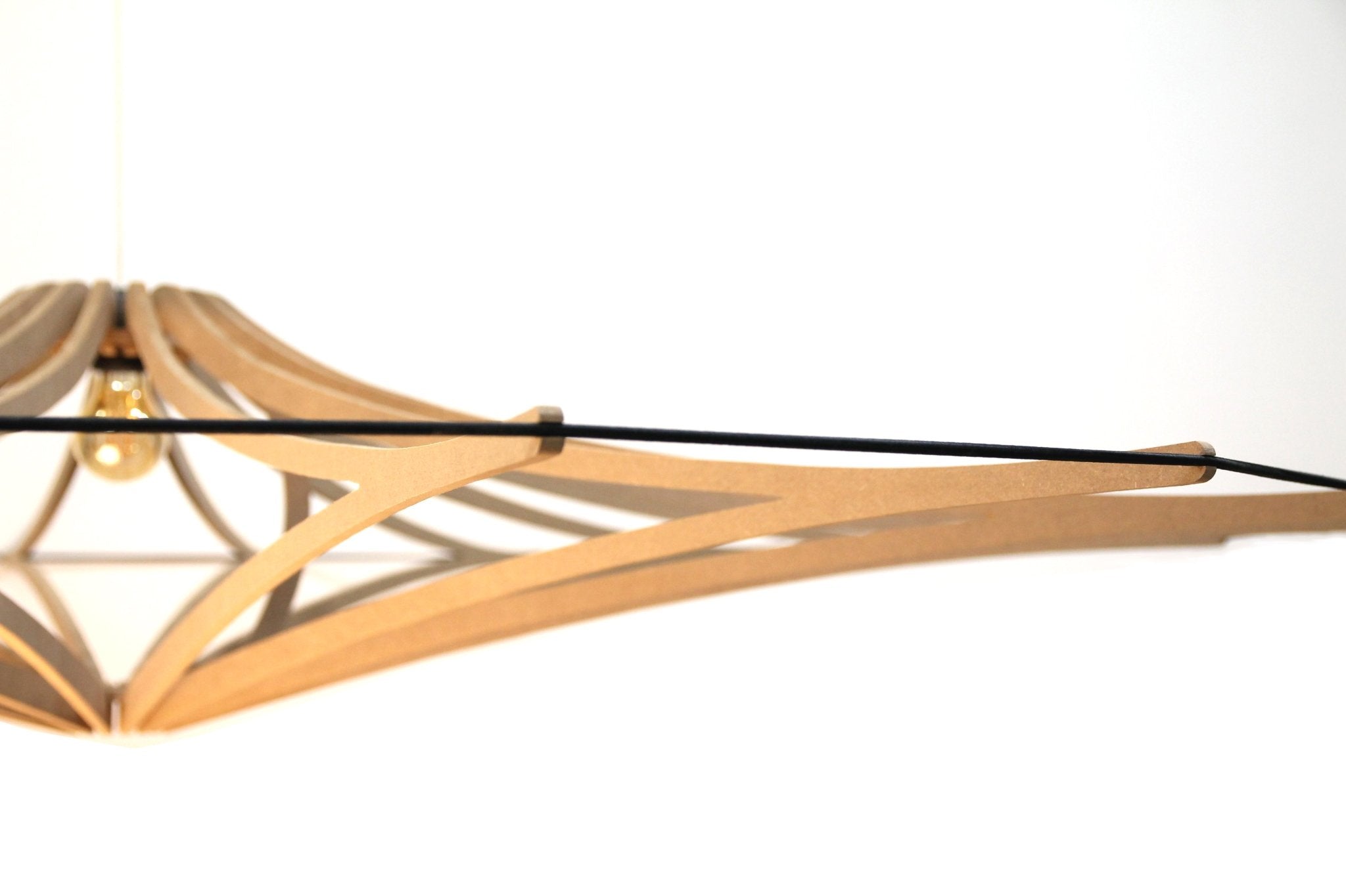 Suspension luminaire Design bois - papier peint sur mesure francais - muralconcept