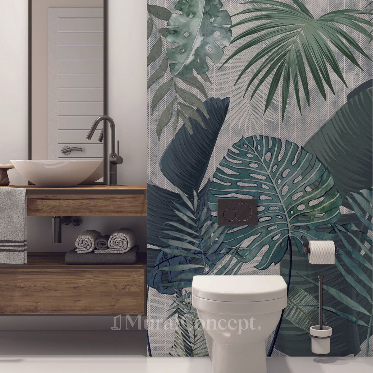 Jungle 2 toilet wallpaper