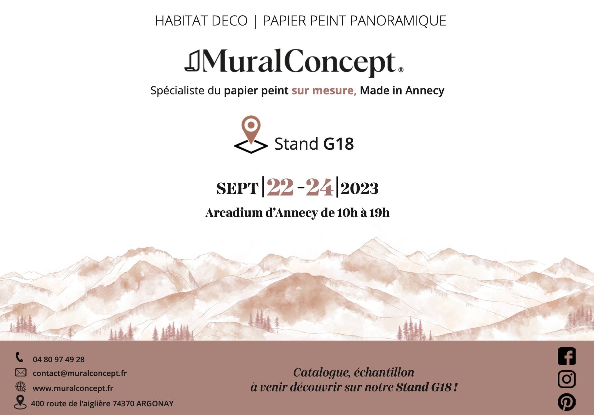 Retrouvez nous au Salon Habitat à Annecy du 22 au 24 septembre 2023 !