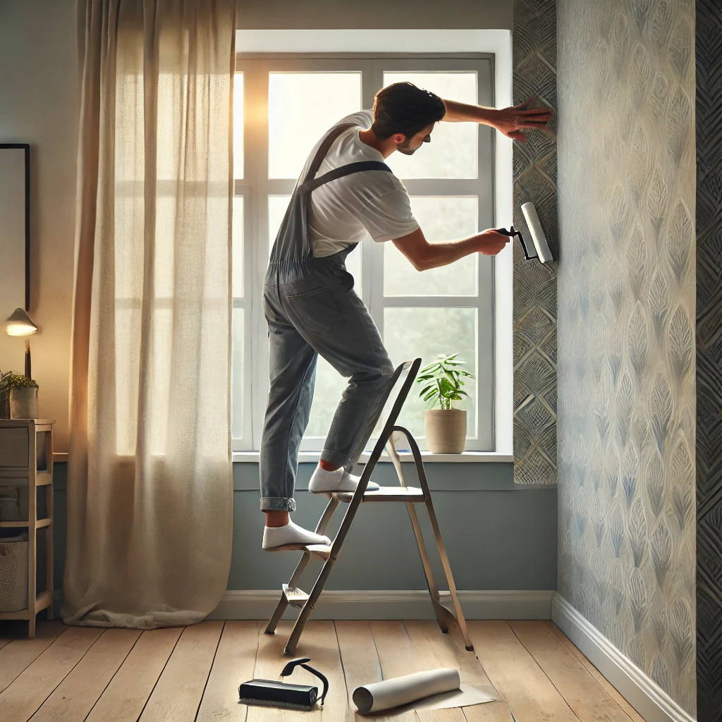 Comment poser un papier peint autour d’une fenêtre ?