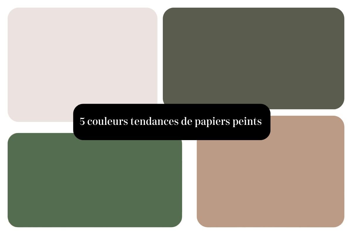 5 couleurs tendances de papiers peints qui vont sublimer votre intérieur en 2025