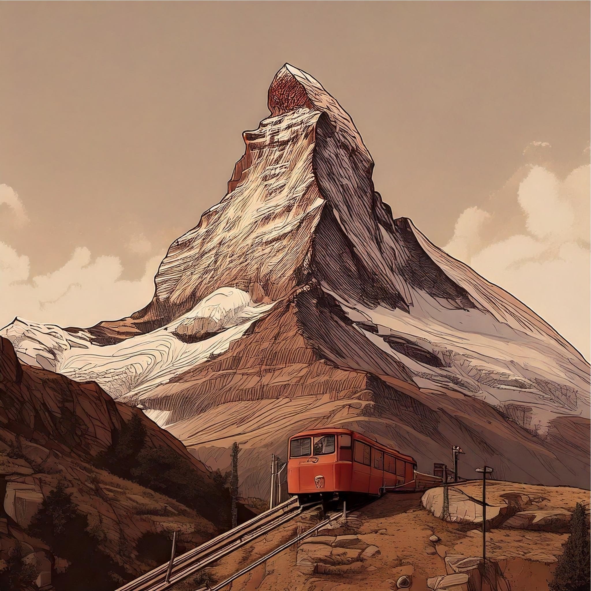 Papier peint montagne - tendance et panoramique - Muralconcept