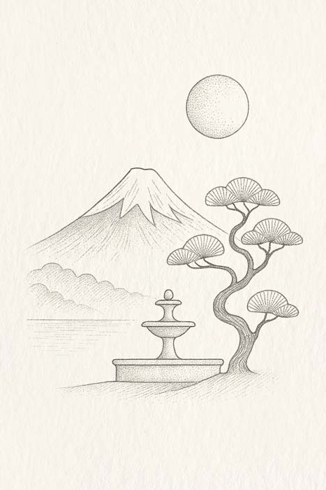 Papier peint Japandi - Muralconcept