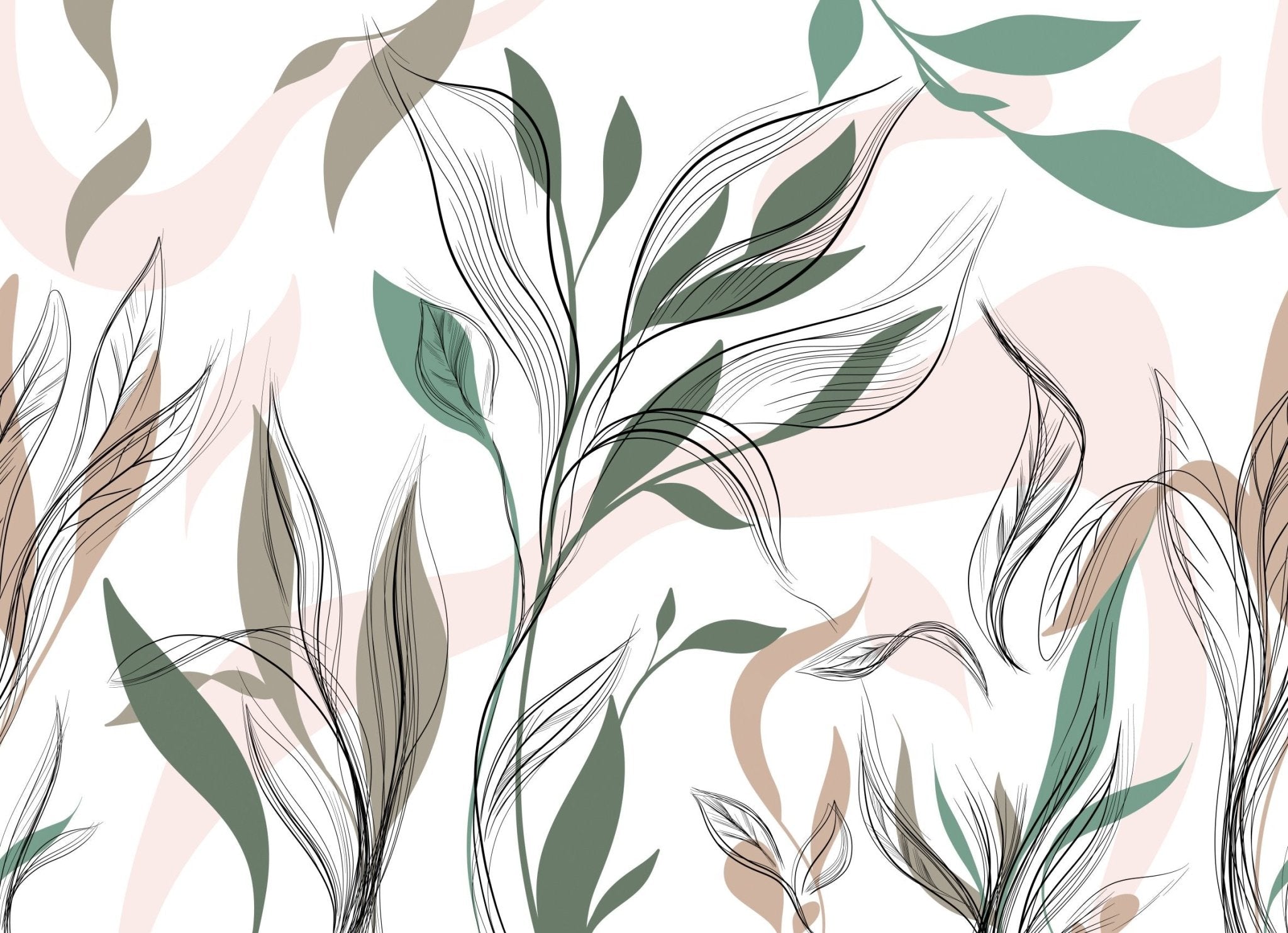 Papier peint fleuri - romantique - vintage