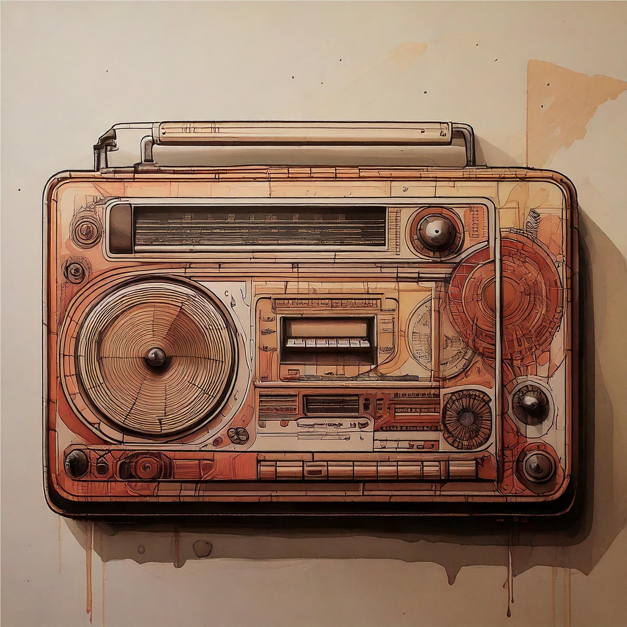 papier peint retro vintage muraloconcept panoramique