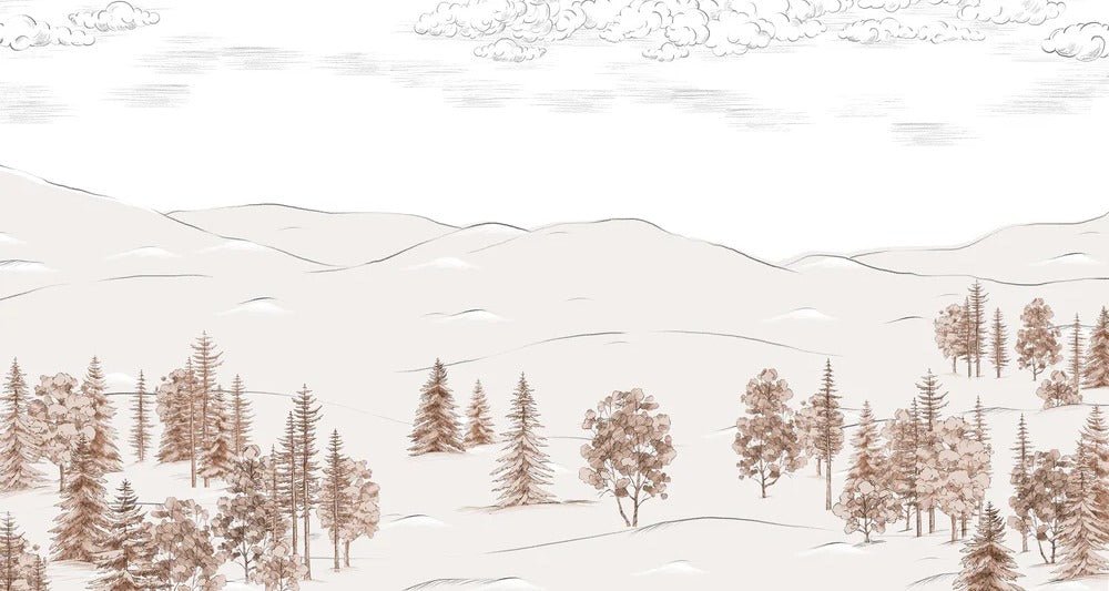 Cimes sépia sketch wallpaper