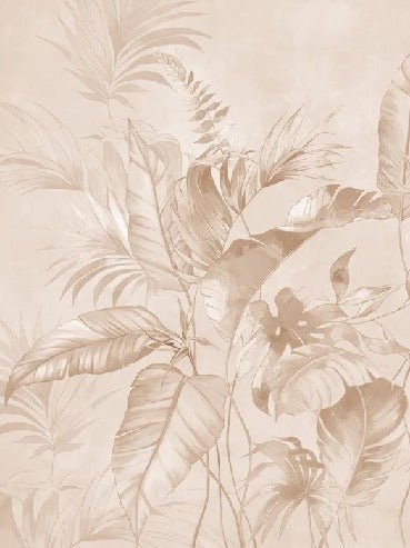 Elegant jungle powder wallpaper