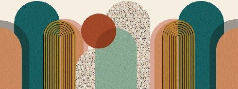 Trendy graphic art pop wallpaper