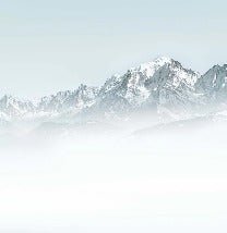 Mont Blanc in the mist wallpaper