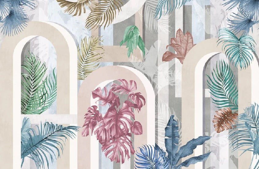 Papier peint tendance arche colorée, XXL, tendance