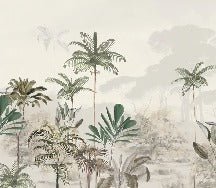 Papier peint panoramique jungle eden vert, XXL, tendance