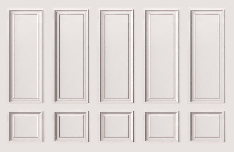 Haussmanian panoramic molding wallpaper