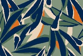 Panoramic plant sketch wallpaper