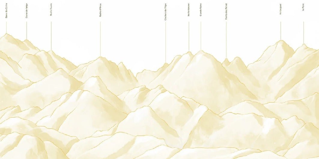 Massif des Écrins yellow wallpaper