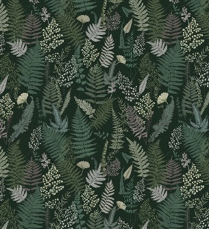 Dense green leaf wallpaper