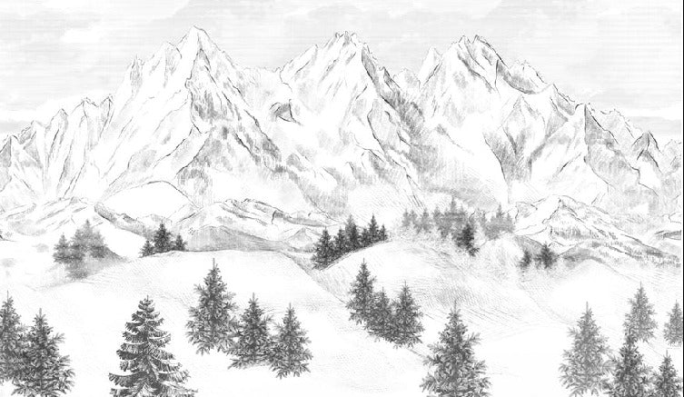 Chamonix mountain peaks wallpaper