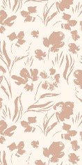 Powdered beige flower wallpaper