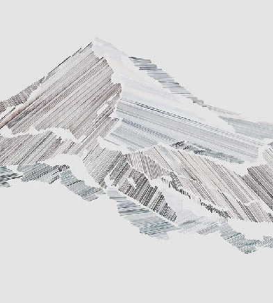 Restaurant wallpaper graphic mountain style