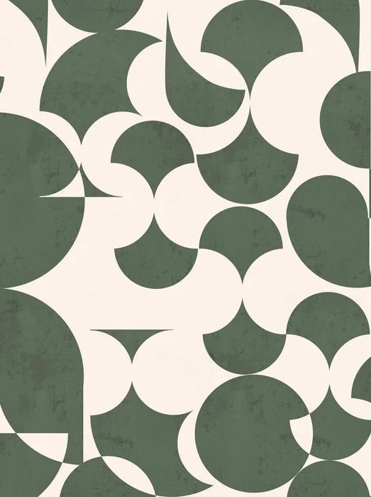 Retro graphic green wallpaper