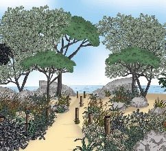 Landscape wallpaper France seaside