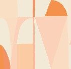 Papier peint abstrait géométrique peach, XXL, tendance