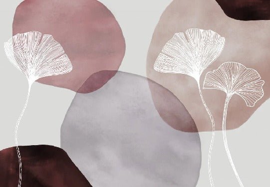 Purple panoramic abstract wallpaper