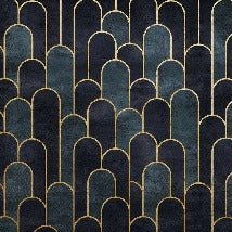 Dark blue chic wallpaper