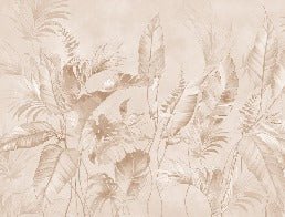 Elegant jungle powder wallpaper