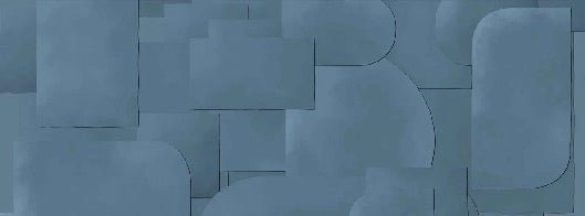 Blue panoramic cut-out wallpaper