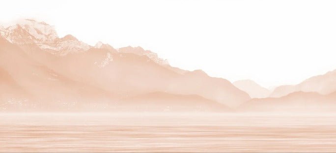 Annecy and its peaceful lake terracotta wallpaper