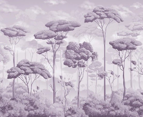 Violet voluptuous pinewood panoramic wallpaper