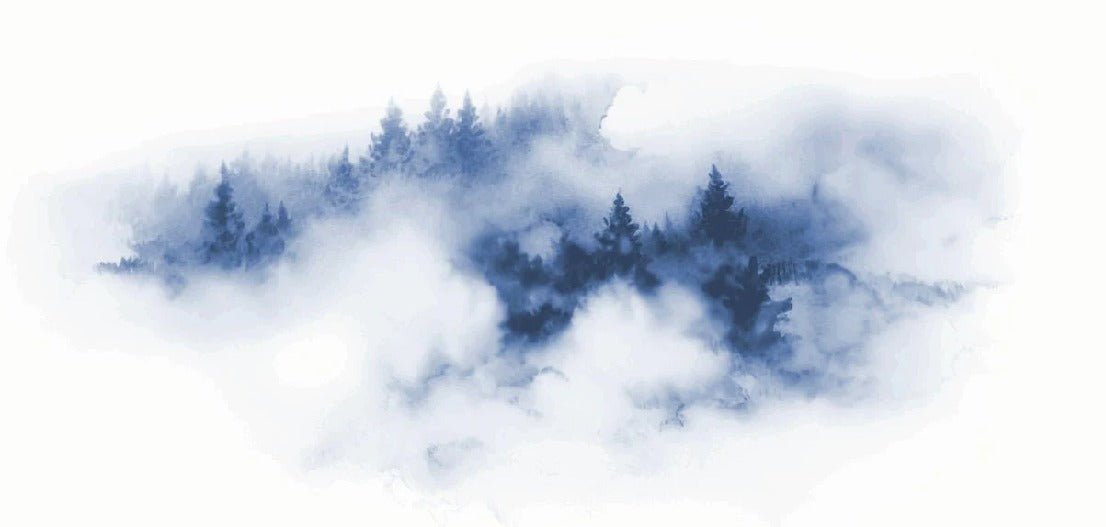 Blue Mist of the Peaks Wallpaper