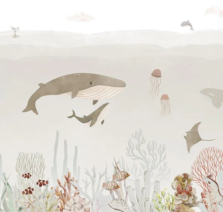 Baby whales wallpaper