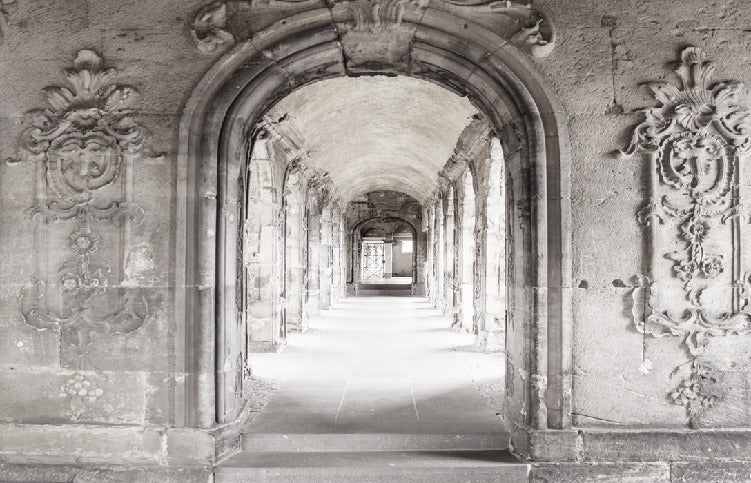 Trompe l'oeil Couloir Marbre Parisien wallpaper