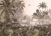 Jungle haven leopard wallpaper