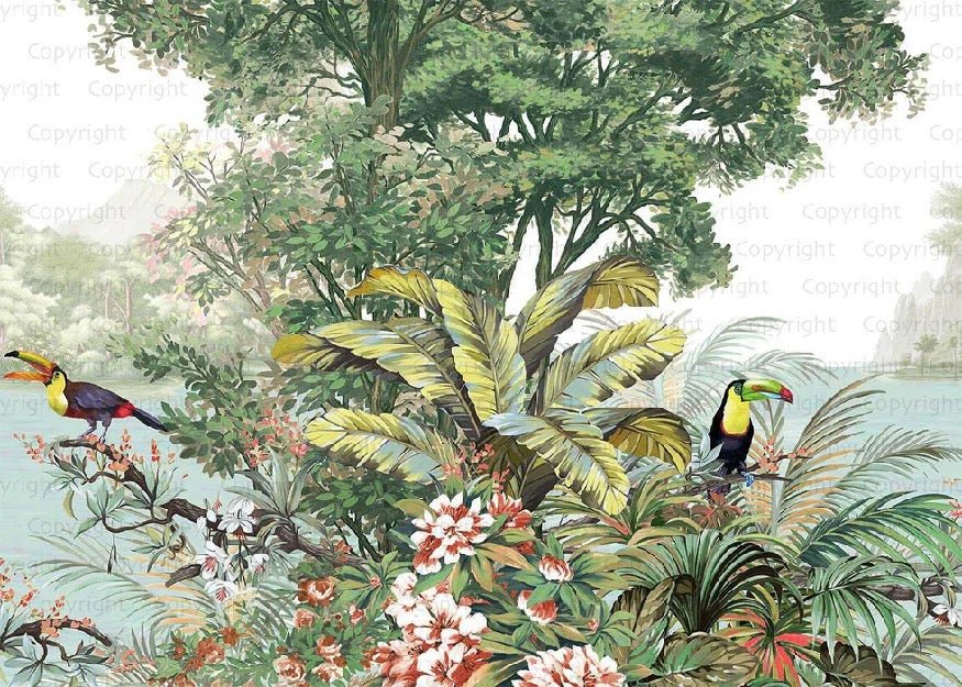 Papier peint Exotique Toucan, XXL, tendance