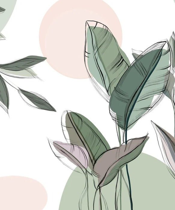 Panoramic green wallpaper