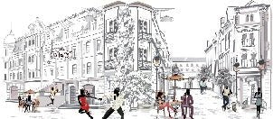 Wallpaper restaurant balade parisienne