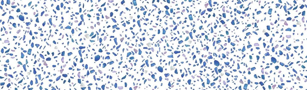 Indigo terrazzo wallpaper