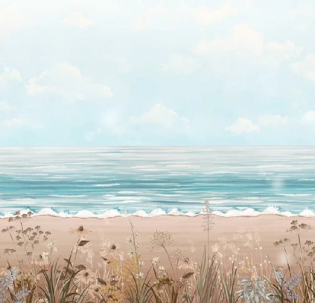 Panoramic sea view wallpaper