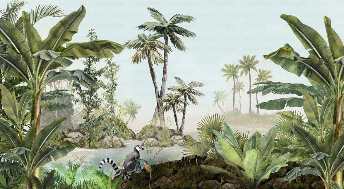 Lush jungle wallpaper