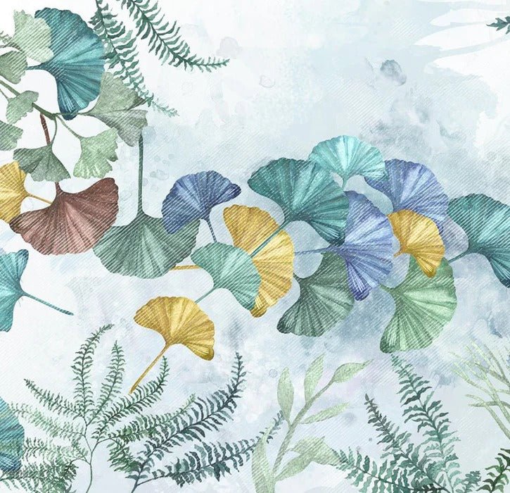 Panoramic ginkgo biloba japan wallpaper