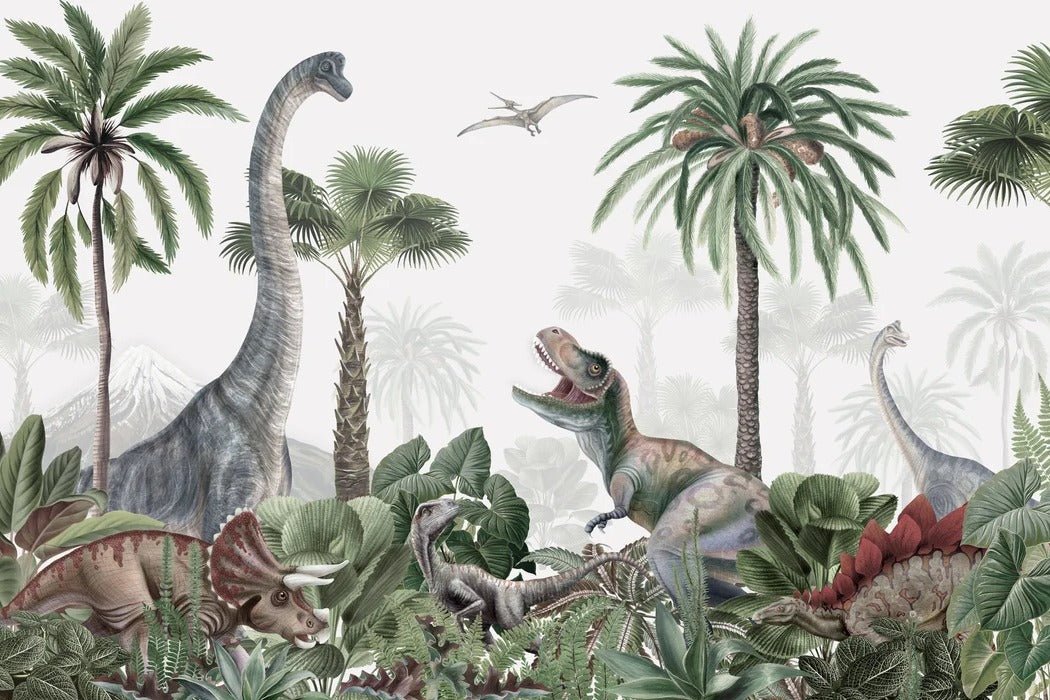 Dinosaur parade wallpaper